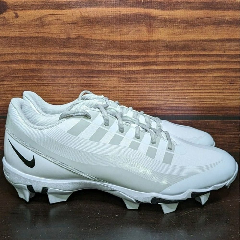 Nike Vapor Edge Shark Men's 12 White Smoke Grey football cleats DQ5114-100